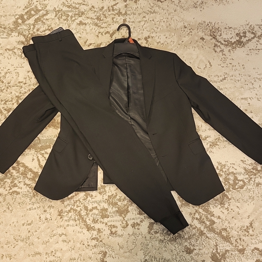 Ralph Lauren Black Suit Set Big Kid 16R